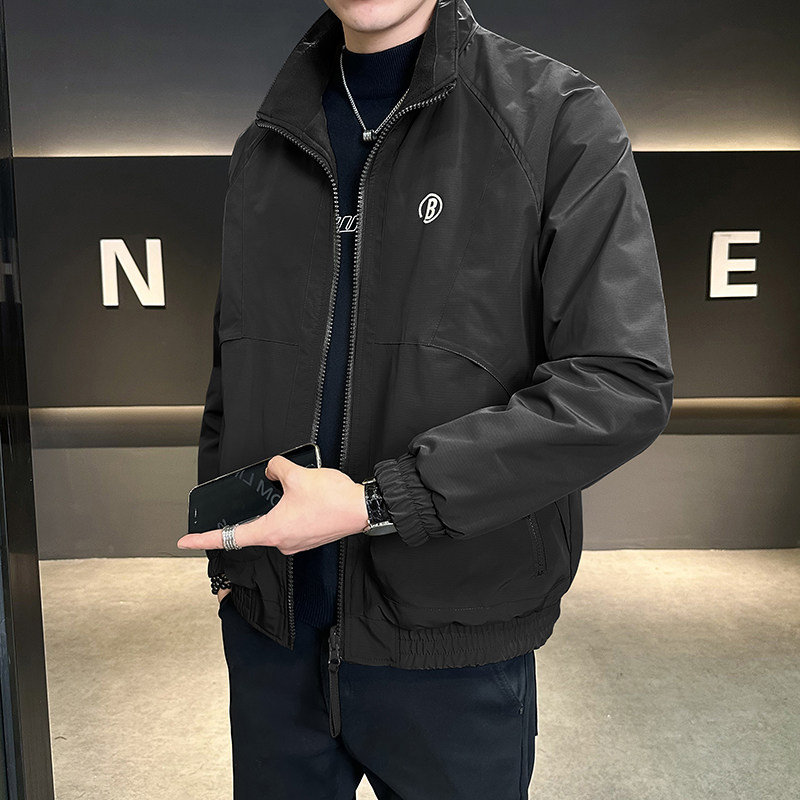 双面穿颗粒绒立领夹克外套男JK6626-P125图片