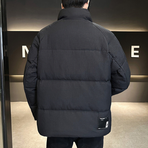 大码千鸟格羽绒服男装玉米格冬装外套YR077-P180图片