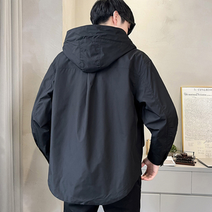 2025秋装新款工装连帽冲锋衣男装夹克外套男JK607-P115图片