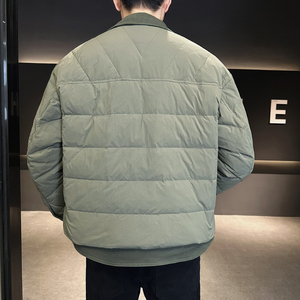24秋冬季新款设计感轻薄羽绒服男假两件休闲夹克外套YR782-P185图片