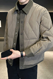 24秋冬季新款设计感轻薄羽绒服男假两件休闲夹克外套YR782-P185，男装夹克，电商D236（原A051）