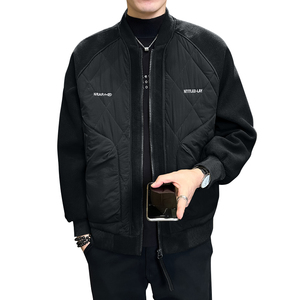 轻薄撞色拼接棉服棒球领保暖男士二棉夹克外套JK2291-P128图片