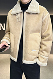 皮毛一体外套男装羊羔绒夹克冬季棉服男皮衣8809-P200，男装夹克，电商D236（原A051）