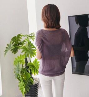 爆网红秋季 薄 背心宽松外套2026新款 马海毛毛衣女士镂空海马针织衫