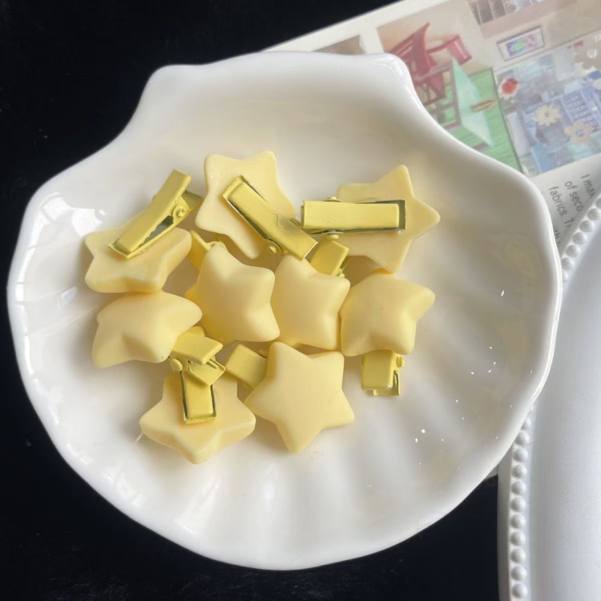 多巴胺五角星小发卡星星发夹