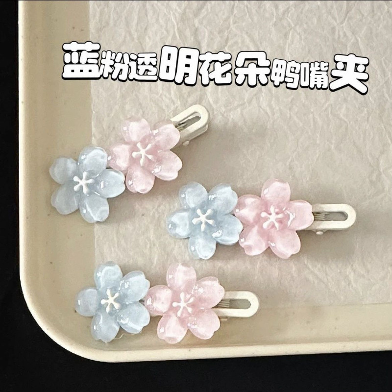 果冻樱花发夹儿童发卡