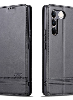 适用vivo v27手机壳v27pro前后防摔vivoV27侧翻盖ⅰvov27皮套voviv插卡viviv钱包款por全包边viov软胶v27pr0