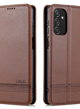 使用三星M52 5G手机壳SamsungM525G保护皮套Galaxym52防摔SM-M526B/DS/BR侧翻盖smm外壳男女case简约高档全包