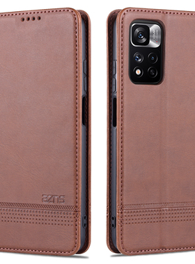 适用红米Note11Pro手机壳redmiNote11Pro+保护皮套适用小米red米noet11pro十防摔por侧翻盖p0r外壳pr简约高档