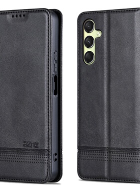 适用三星A16手机壳Galaxy A16磁吸翻盖皮套SM-A166E硅胶软内壳防摔A166E插卡钱包款皮夹GalaxyA16折叠支架式