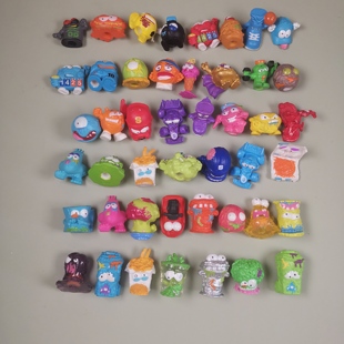 正版散货儿童软胶小玩具垃圾虫小怪兽扭蛋桌面摆件可爱丑萌玩具