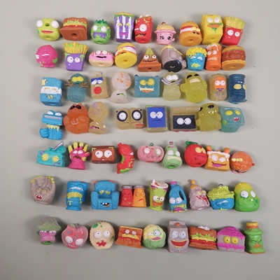 正版散货儿童软胶小玩具GROSSERY GANG垃圾虫软体公仔玩具