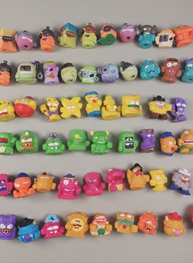 正版散货儿童软胶小玩具GROSSERY GANG垃圾虫软体公仔玩具