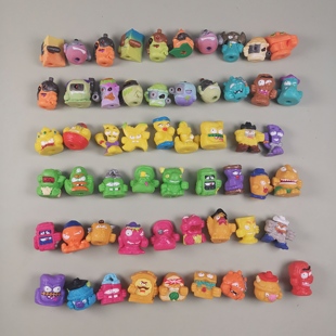 正版散货儿童软胶小玩具GROSSERY GANG垃圾虫软体公仔玩具