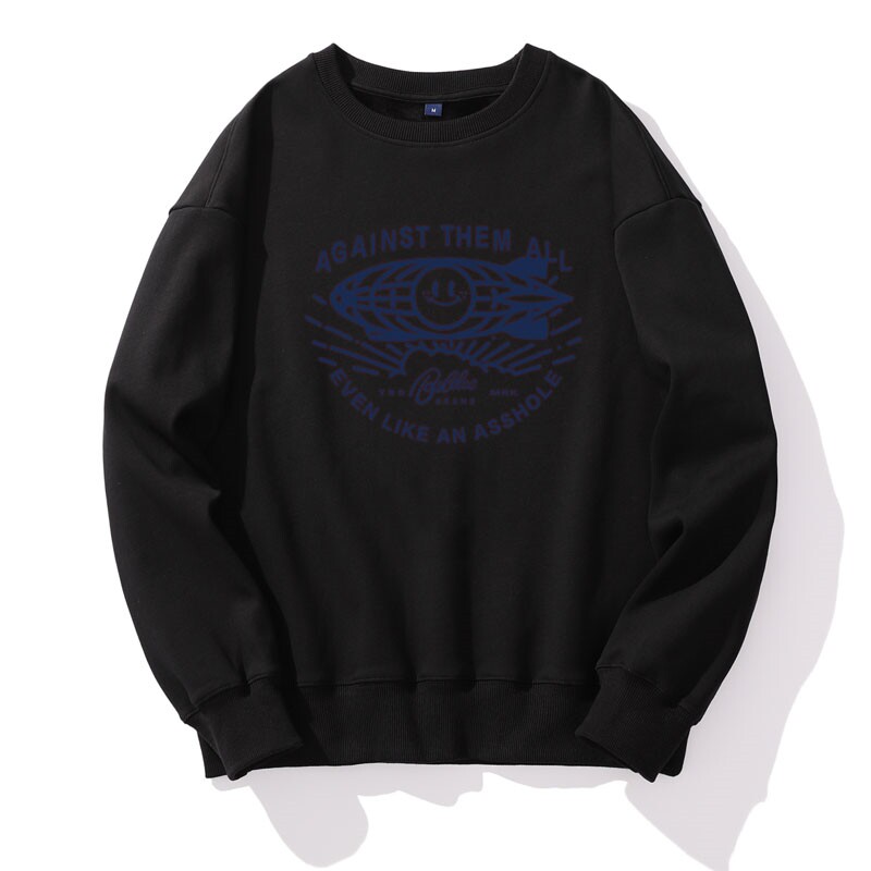 棉长袖t恤春秋潮流宽松纯白色卫衣夏季内搭衣服W025P35加绒P40,男装卫衣,星座414A-1（原B215-1）