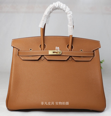 经典款手提女包铂金包荔枝纹