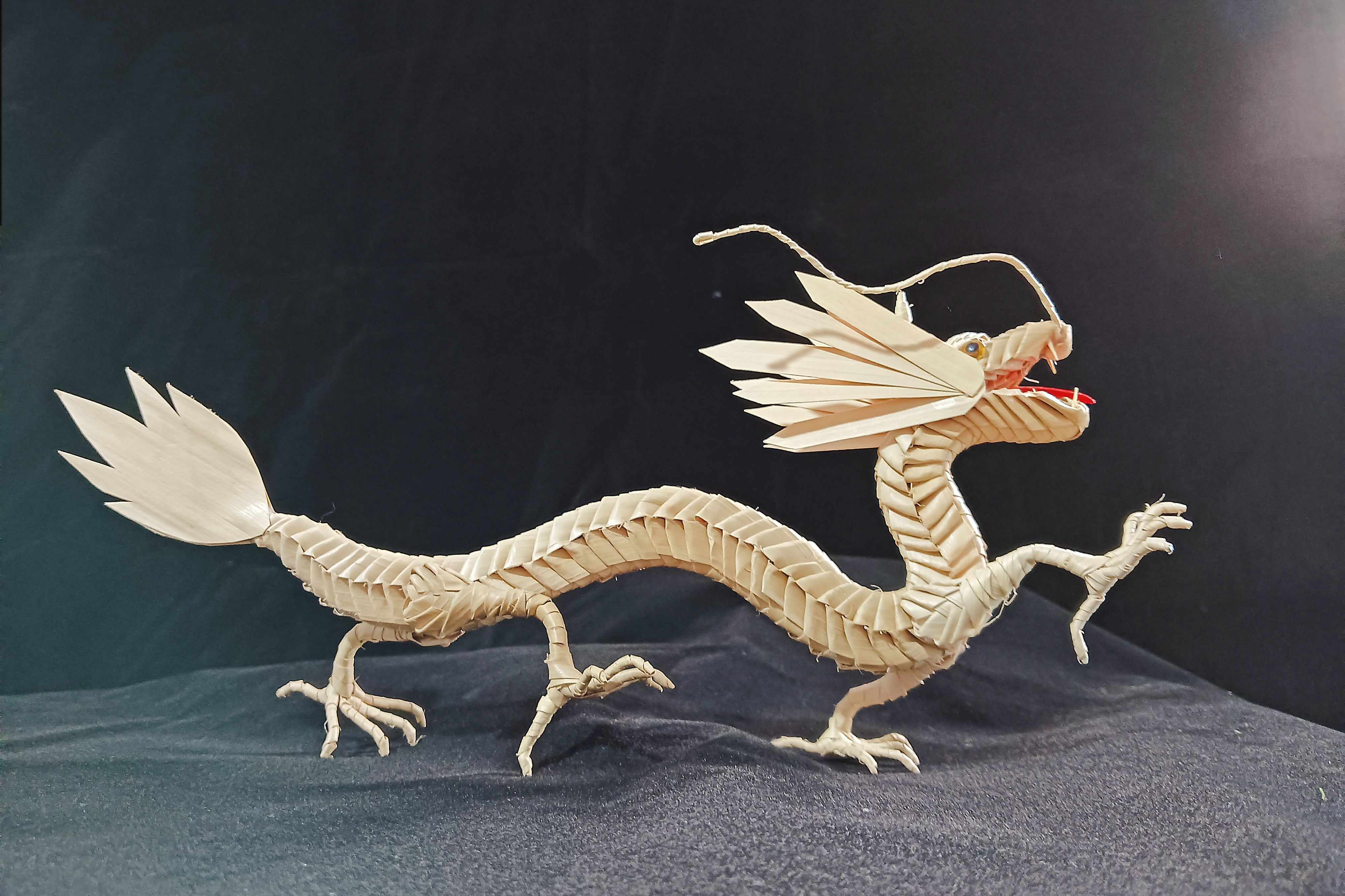 中国非物质文化遗产棕编草编棕榈叶十二生肖精品手工艺品家居装饰