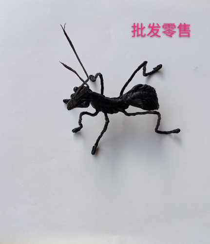 仿棕编草编蚂蚁昆虫动物摆件儿童玩具时尚创意礼品DLV 民间手工景