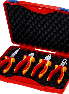 KNIPEX凯尼派克德国00 20 15绝缘4件套紧凑型工具组套002015