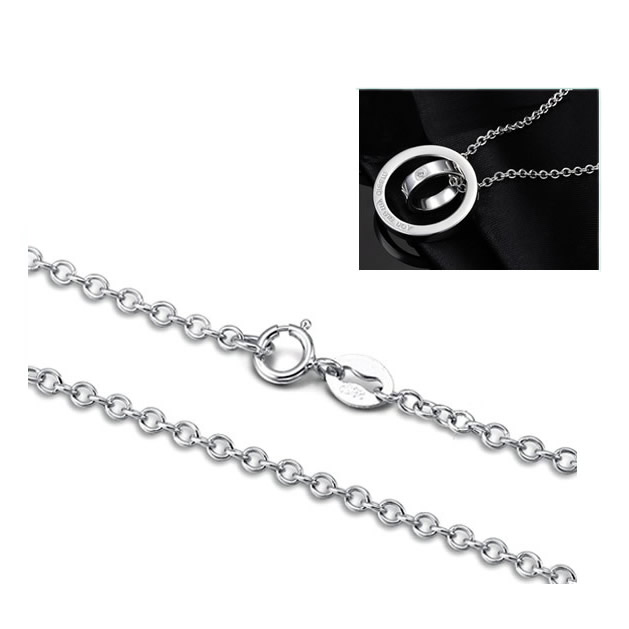 雅缤 s925纯银项链 进口女士毛衣链  ID28814