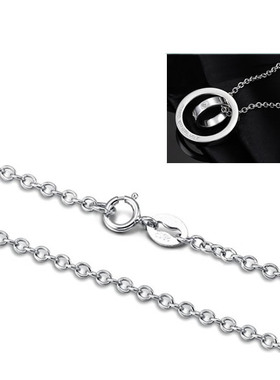 雅缤 s925纯银项链 进口女士毛衣链  ID28814