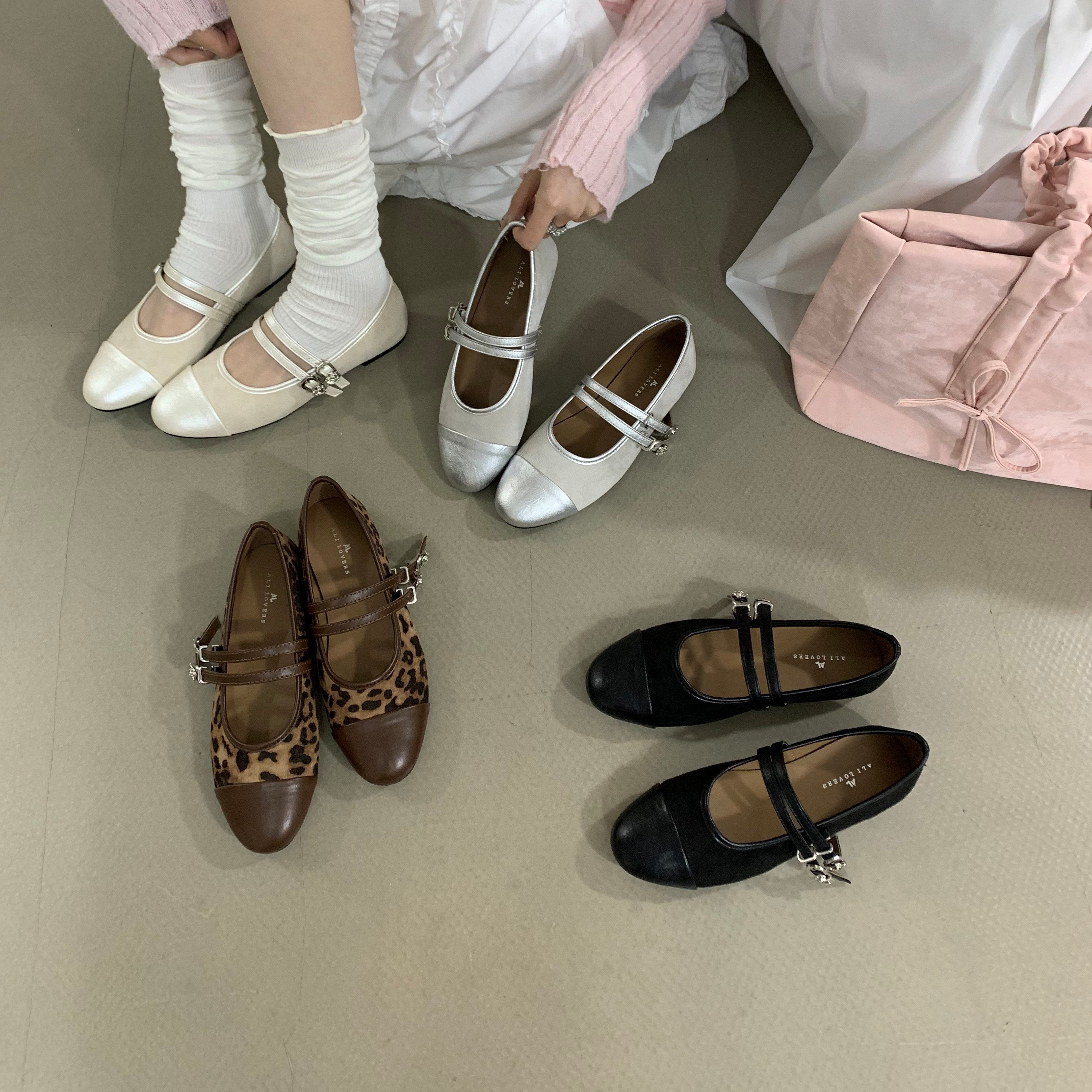 法式复古风玛丽珍鞋女平底一字扣带浅口单鞋百搭裙子晚晚风芭蕾鞋,女鞋,浅口单鞋,淘宝优惠券,粉丝福利购,淘宝优惠卷