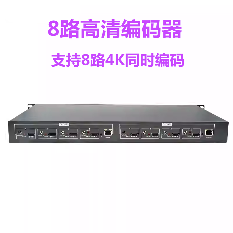 全新智勇H264 HDMI 8路4K高清视频编码器 直播录播网络电视多路流
