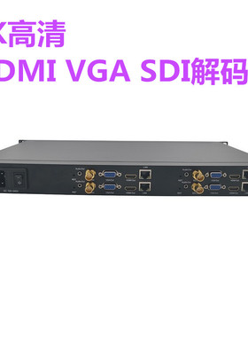 H.265 4K高清 HDMI解码器 VGA SDI 输出 网络视频显示 回传监控