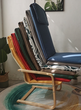 北欧风格搭配佩洛椅垫子坐垫含海绵单人沙发椅垫子韩式后背可挂套