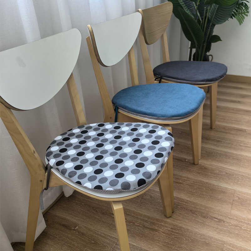 办公四季绑带教室坐垫布艺日式