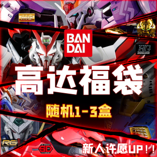 全新万代高达福袋MG/RG/HG/SD模型送男友同学能天使正版礼包盲盒