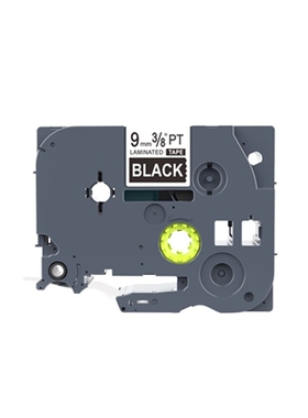 适用兄弟标签机色带标签纸TZ2-325  tze-325 9mm黑底白字223