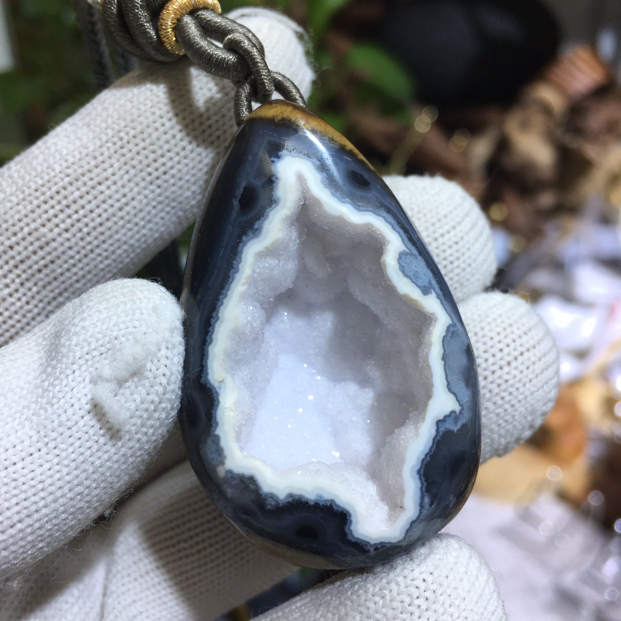 天然原矿水晶聚宝盆毛衣链九眼石聚宝盆挂件雪景盆软糖黑软吊坠,饰品/流行首饰/时尚饰品新,颈饰,淘宝优惠券,粉丝福利购,淘宝优惠卷