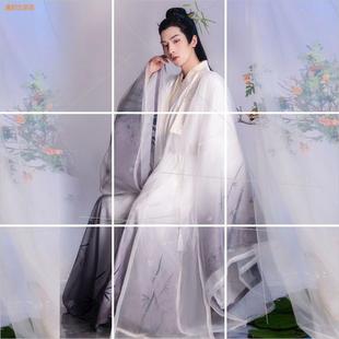 锦衣坊原创汉服原创印花明制披风交领放量大日常男女同款