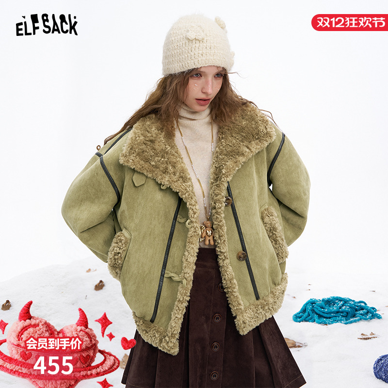 妖精的口袋【毛绒陷阱】毛呢外套