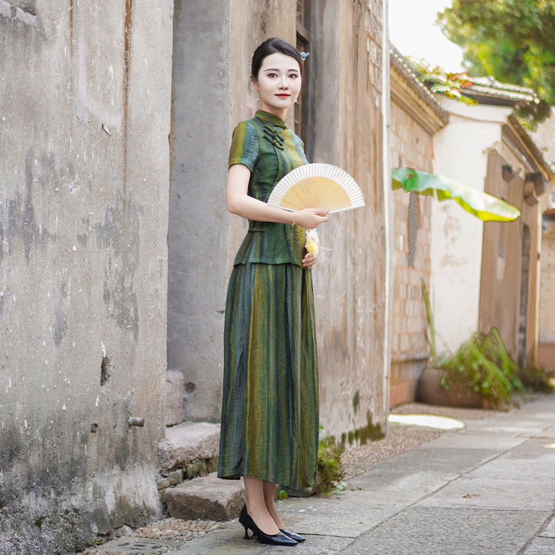 夏季新款修腰显瘦两件套套