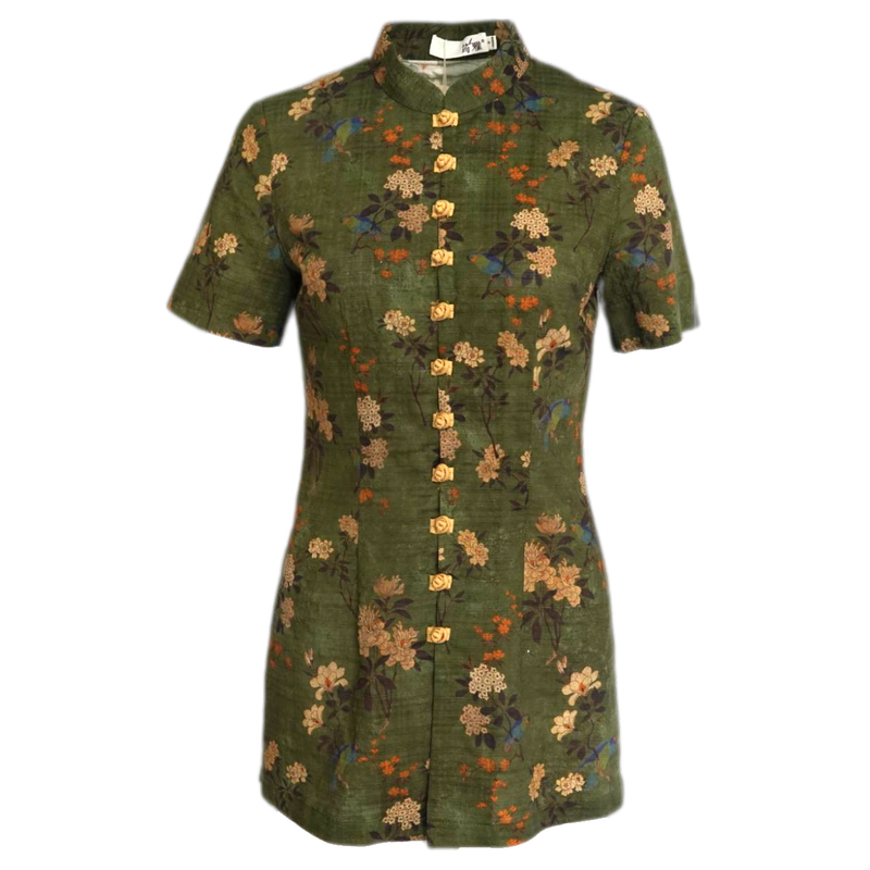 改良旗袍筠雅盘扣茶服外套
