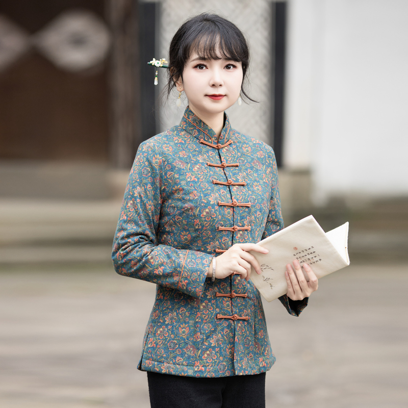 女冬唐装筠雅中式女装