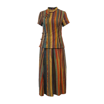 夏季新款修身显瘦两件套