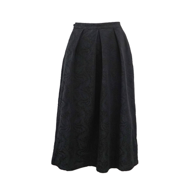 夏季新款中国风黑色棉麻半身裙