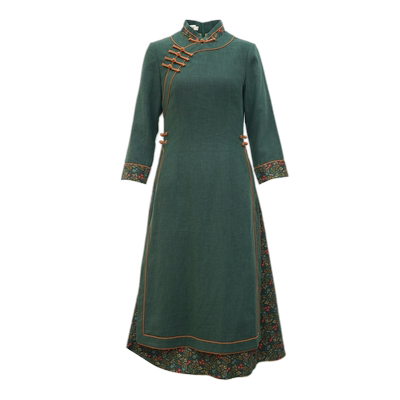 中国日常连衣裙筠雅复古旗袍