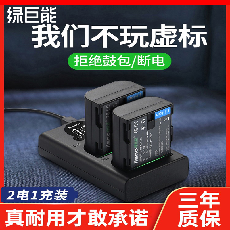 绿巨能DMW-BLF19E微单相机电池适用于松下DMC-GH4 GH5 GH5S GH3 G9LGK PDZ-BLF19E 双充充电器usb座充 3C数码配件 数码相机电池 原图主图