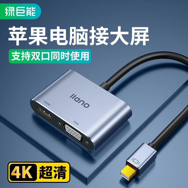 ̾minidpתhdmi/vgaתƻתͷmacbookʼǱsurface׵չͶӰʾ