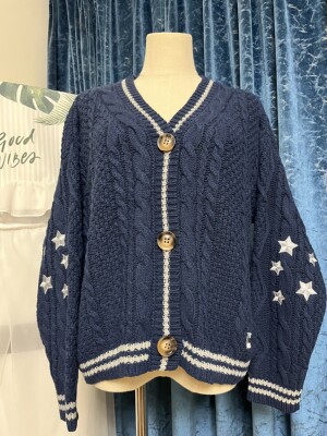 开衫毛衣霉霉明星同款甜美