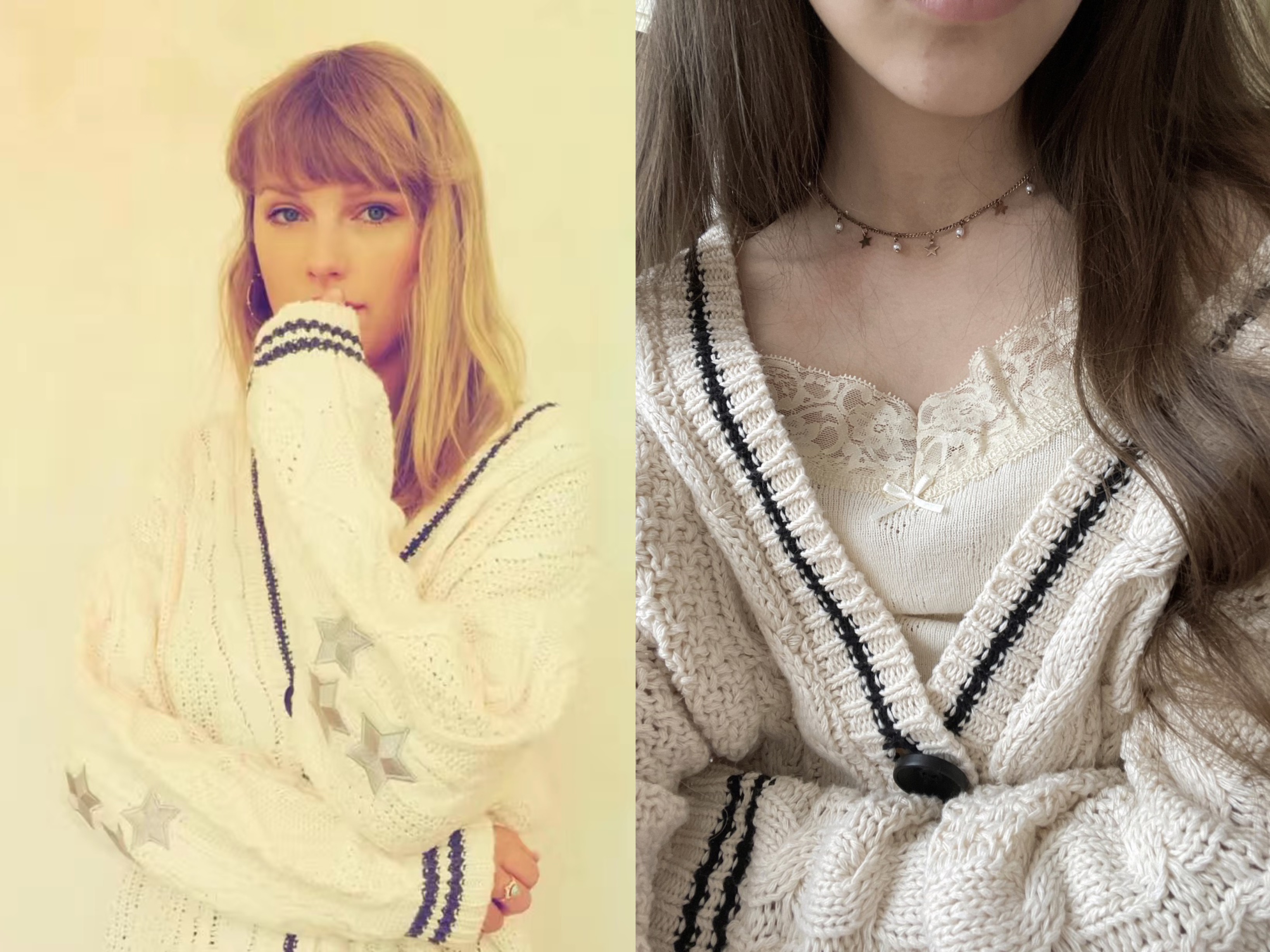 Folklore—Taylor Swift同款星星开衫毛衣外套泰勒霉霉演唱会周边