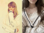 Folklore—Taylor 外套毛衣 泰勒霉霉周边开衫 Swift同款 星星羊毛衫