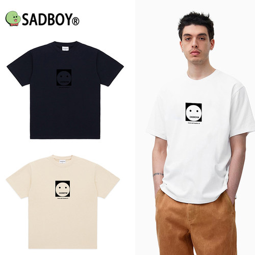 SADBOY悲伤男孩经典LOGO新品夏季男女同款圆领短袖百搭透气纯棉T