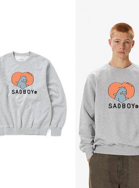 SADBOY童话镇污龙ip联名其趣味印花美式vintage加绒新款男女卫衣