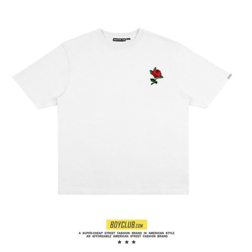 美系潮牌印侣花透气短短袖新品