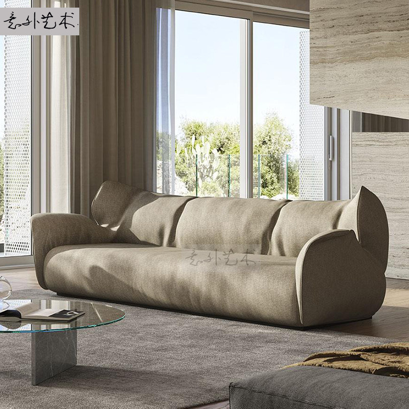 意外艺术意大利沙发三人设计师皮布艺样板房单人双人 ltalia sofa
